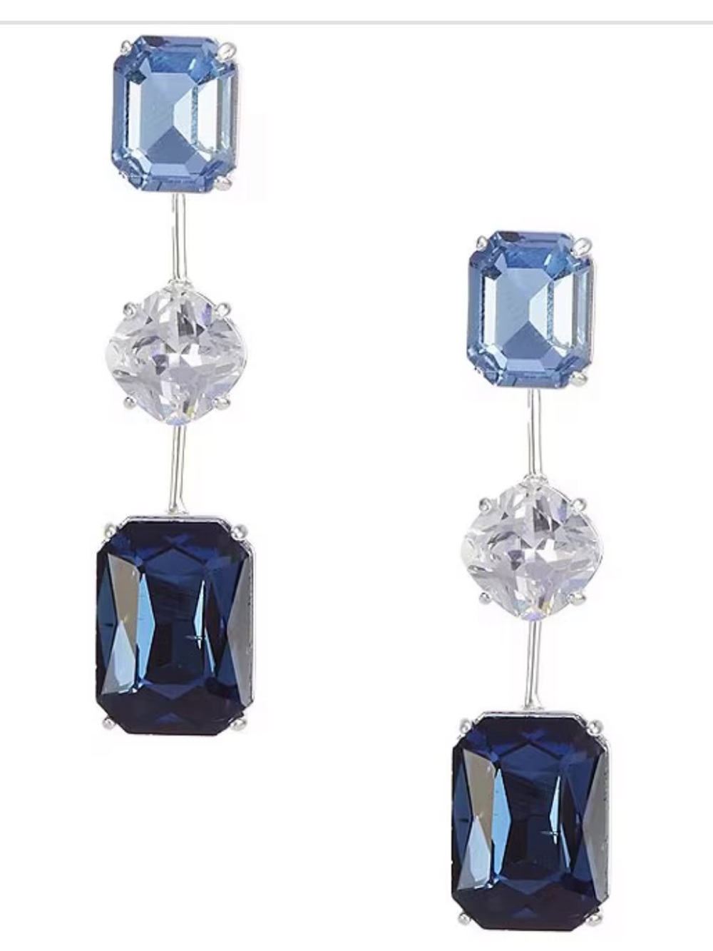 Cezanne
Blue Multi Shape Stone Short Linear Earrings